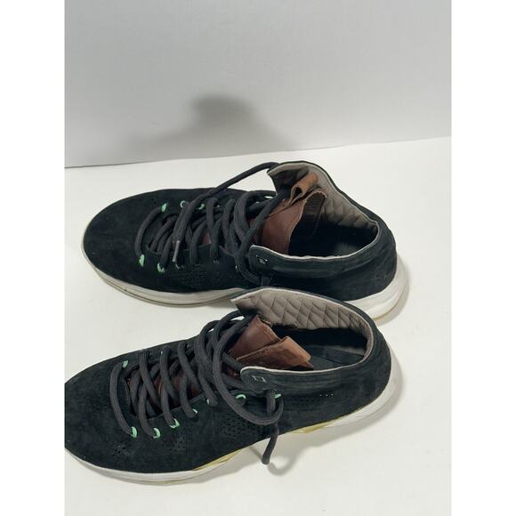 Nike LEBRON X 10 EXT QS BLACK SUEDE GREEN WHITE 607078-001 Sz 10.5 READ Descript main image 4